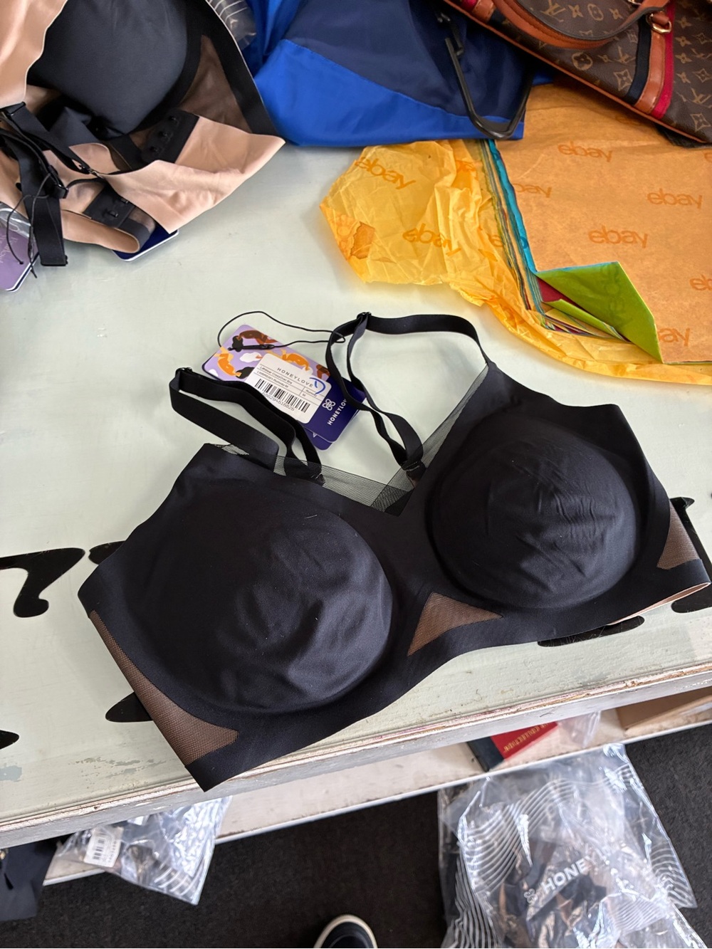 Women’s Honeylove LiftWear Crossover Bra NWT SZ XL New